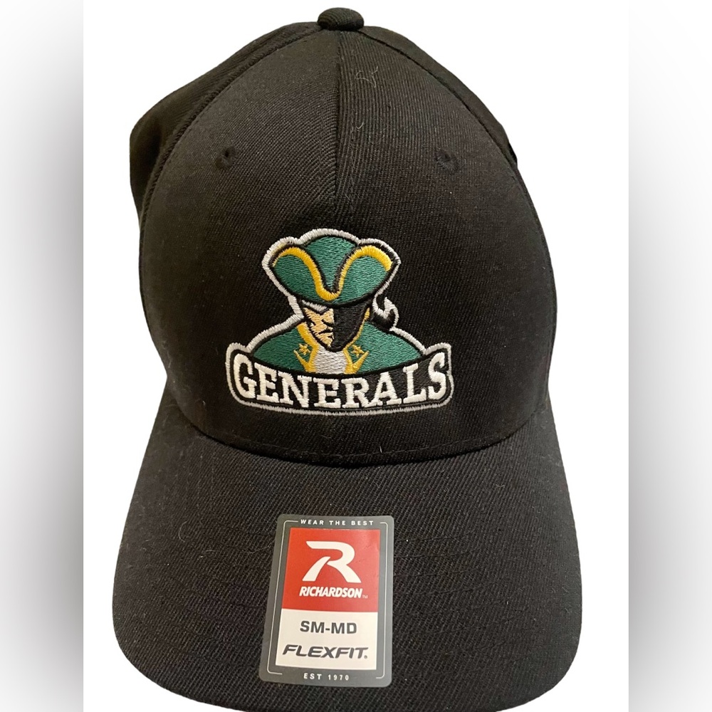 KERKIMER County Community College Hat. Black w/Generals Logo. SM/MD